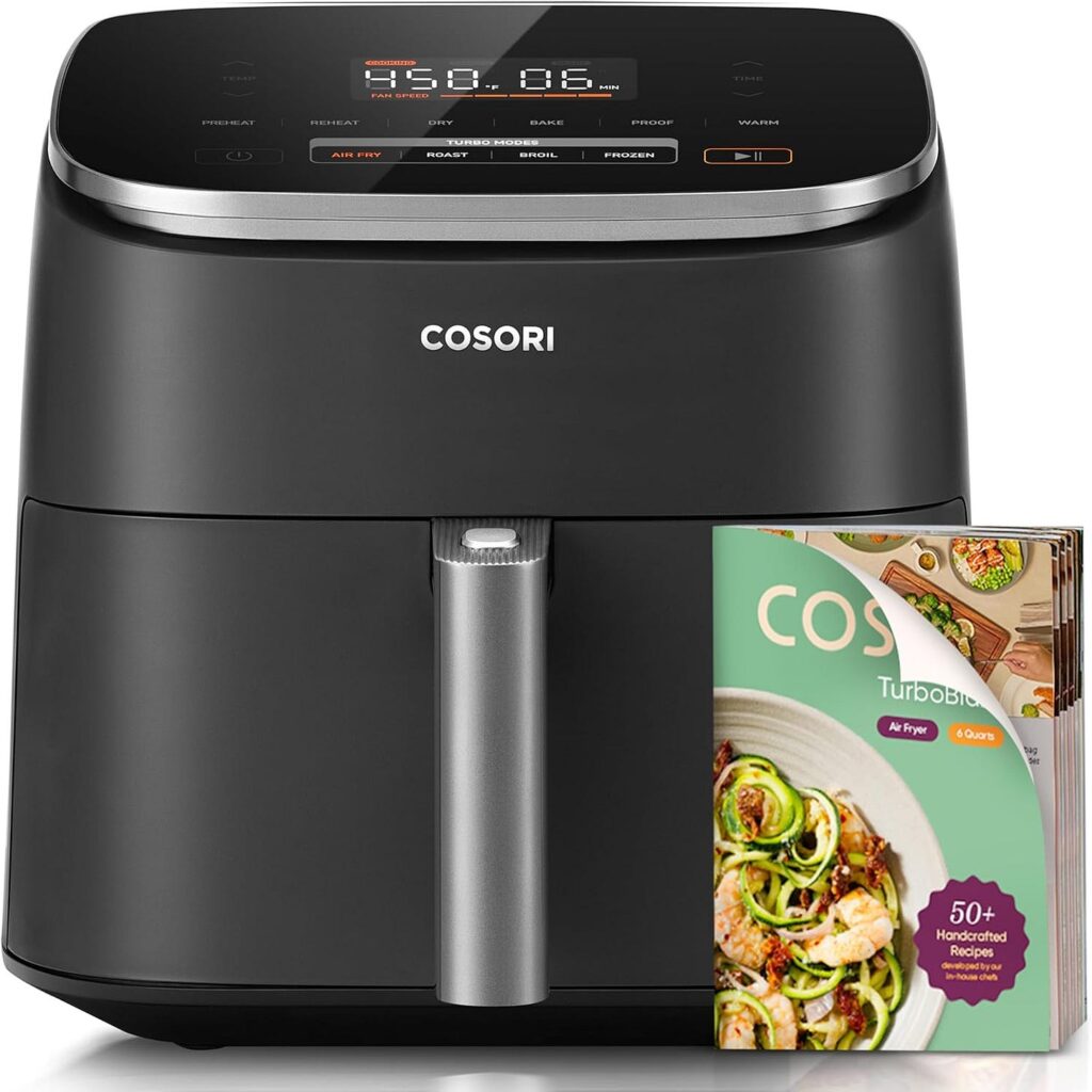 Cosori 9-in-1 TurboBlaze Air Fryer 6 Qt in dark grey