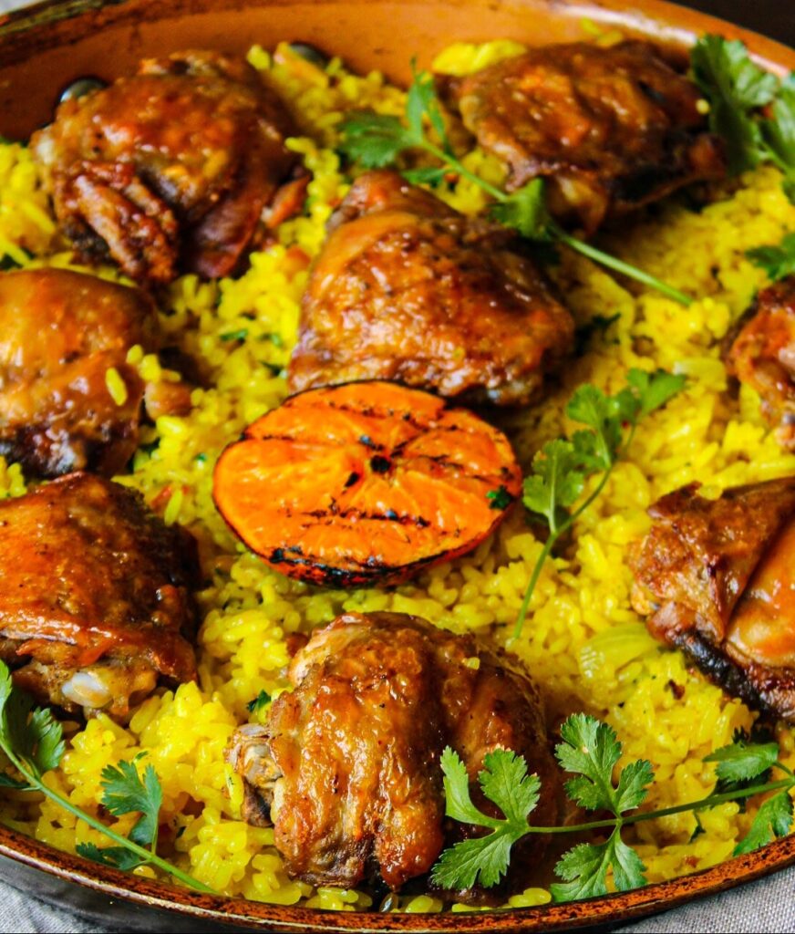 a plate of Zambian cusine