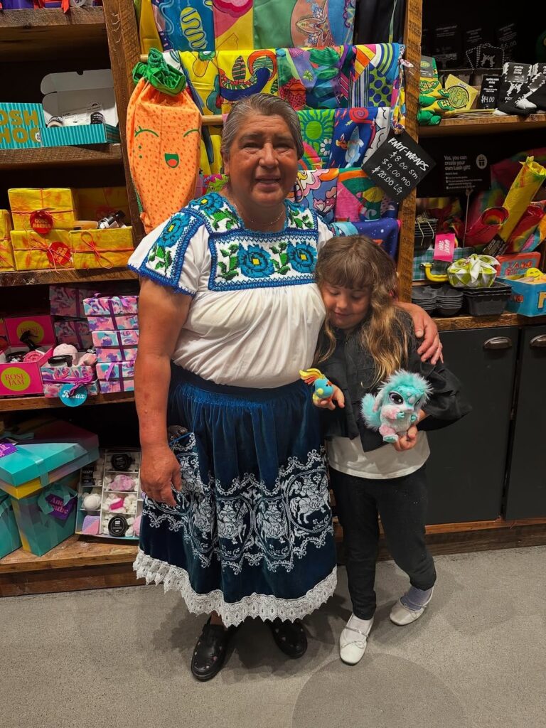 Denise’s daughter standing with an older woman at Northgate González Markets.