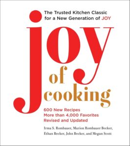 the cover of cook book "Joy of Cooking"