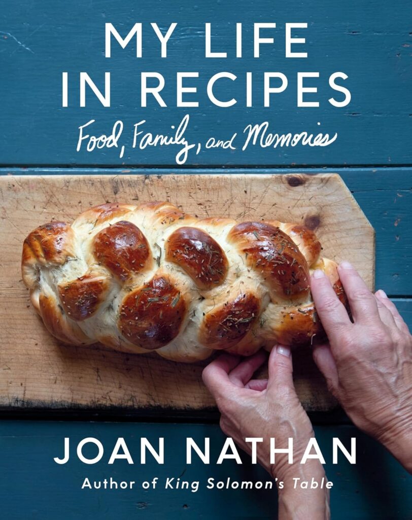 The cover of Joan's book My Life in Recipes: Food, Family, and Memories