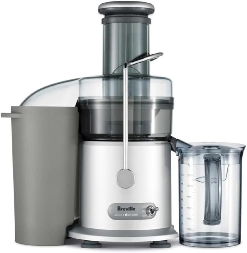 a silver Breville Juice Fountain Plus