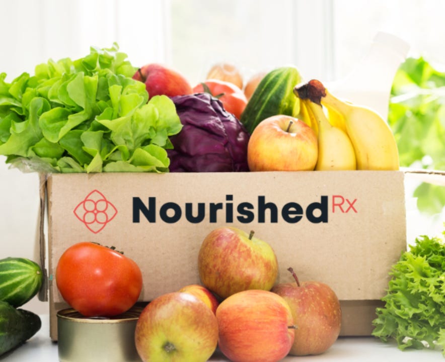 fruits and vegetables in NourshedRx box