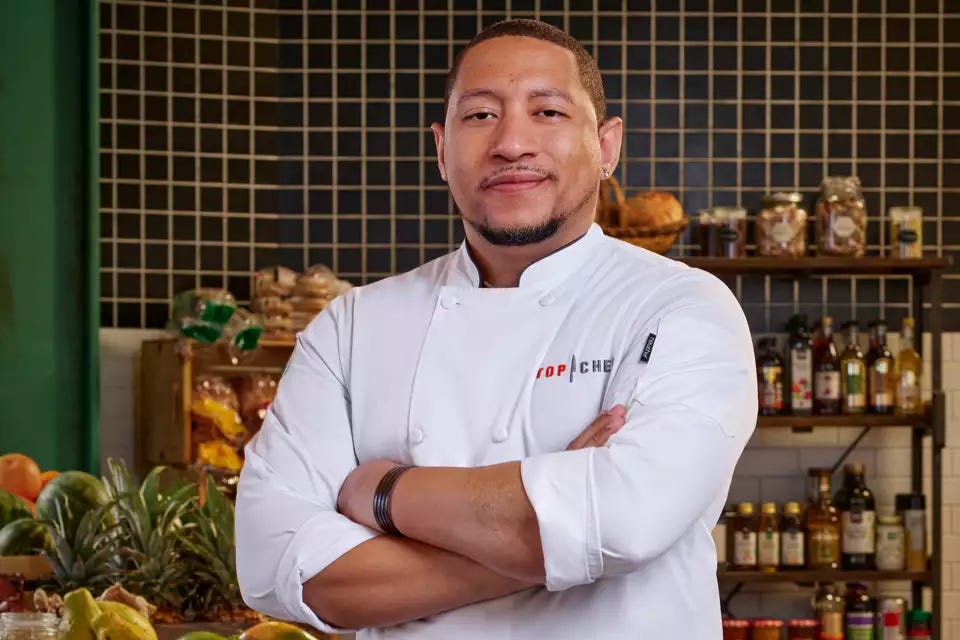 Chef Nelson German in Top Chef whites