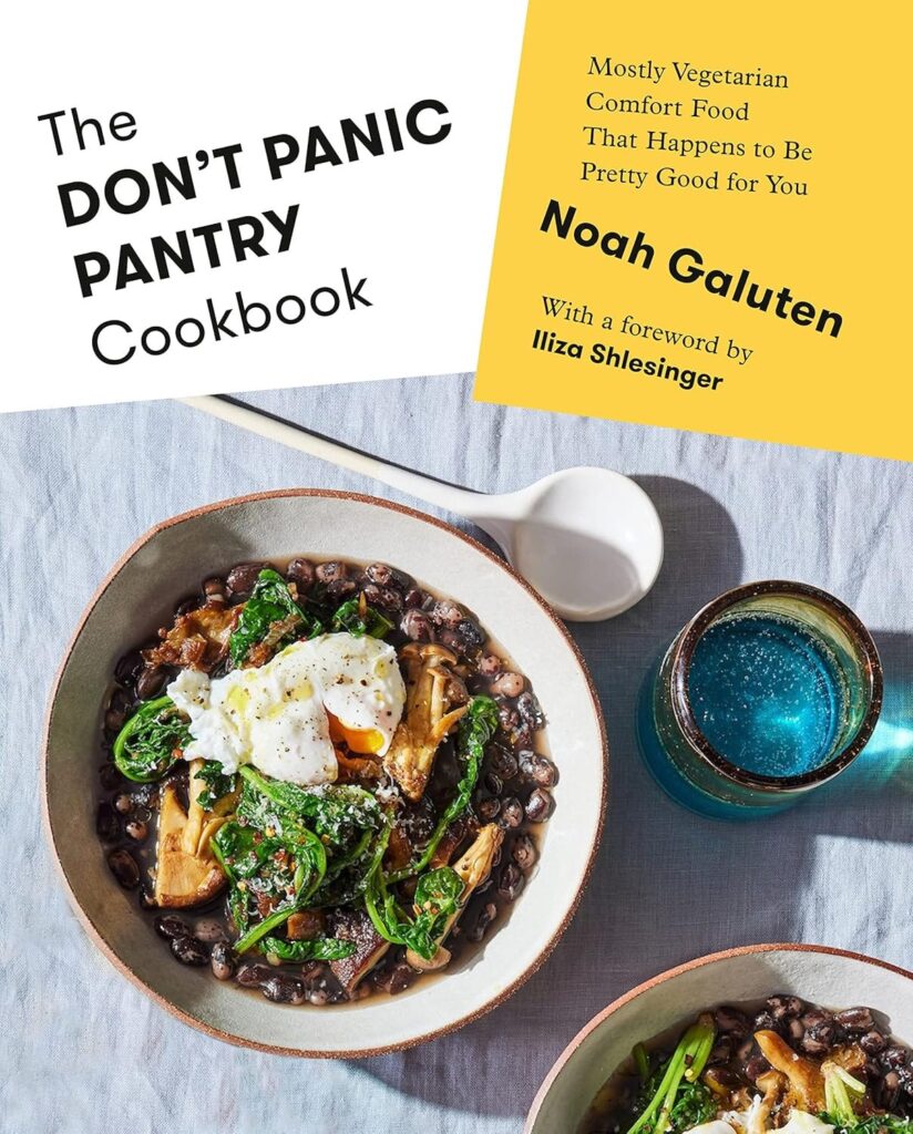 the cover of The Don't Panic Pantry Cookbook by Noah Galuten