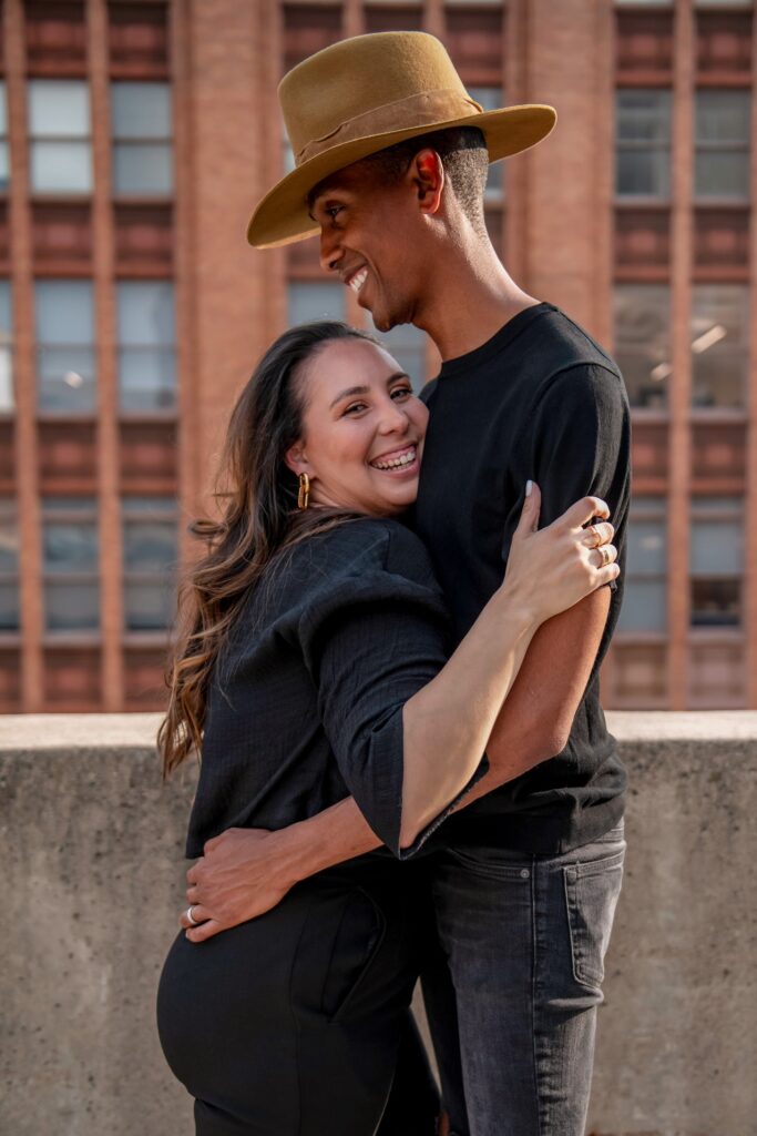 Rebecca Smith and her husband