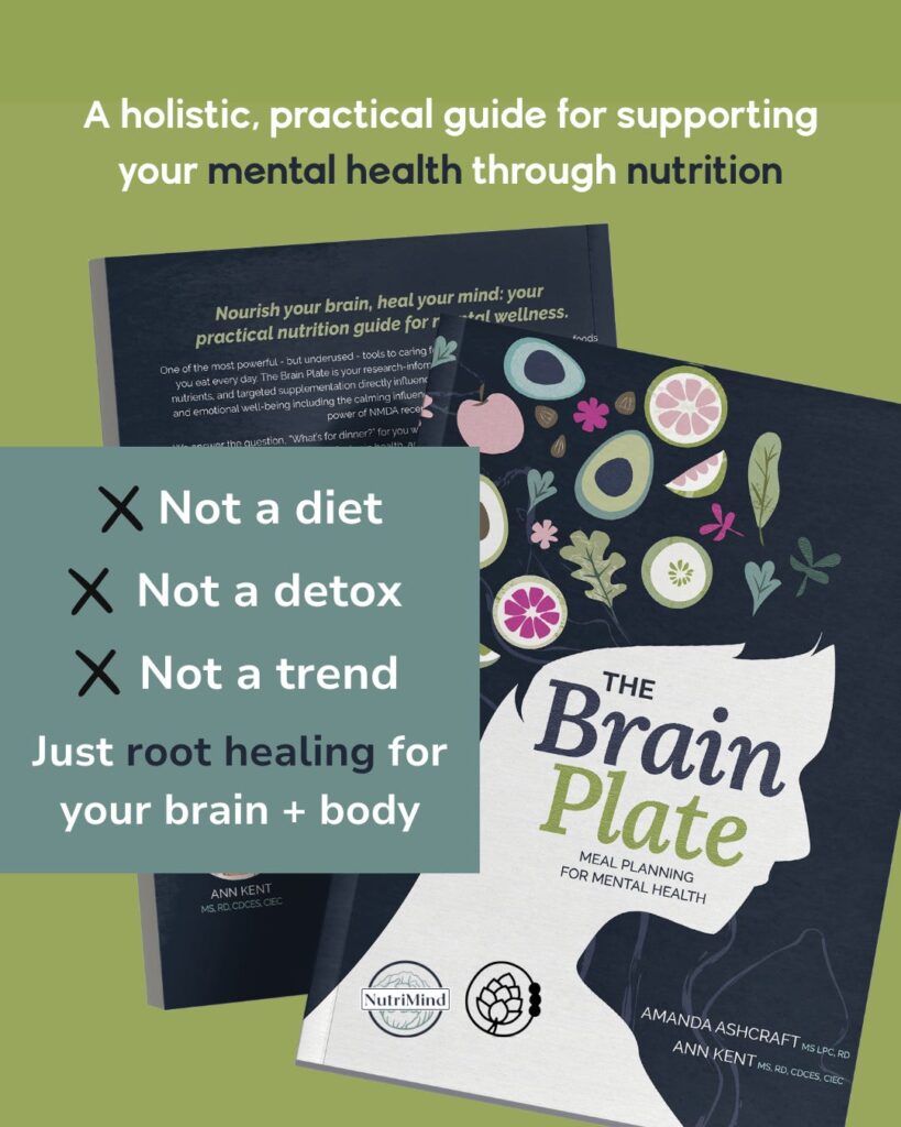The Brain Plate graphic: not a diet, not a detox, not a trend